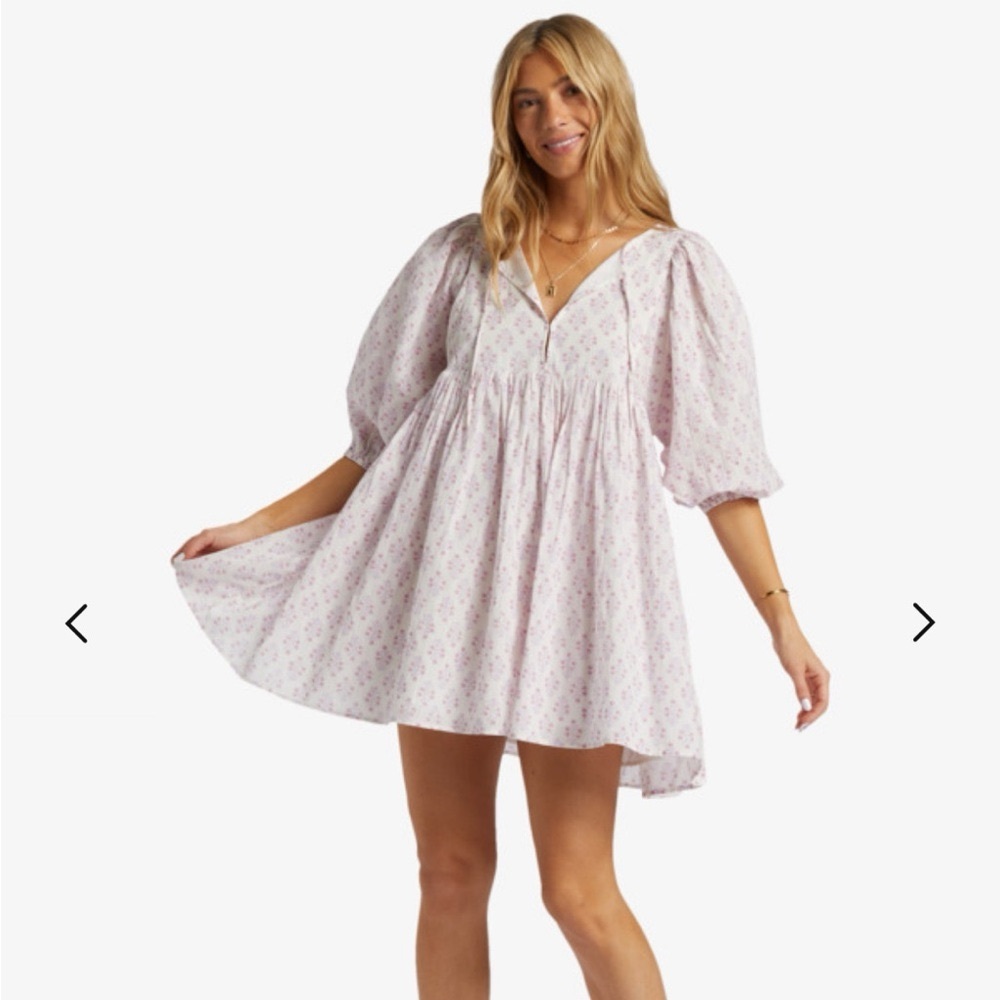 Billabong Ambers Babydoll Dress Tulip - Picture 5 of 7